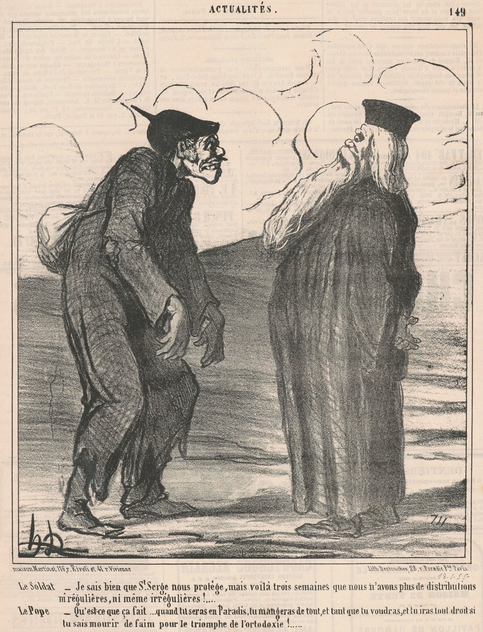 Der Soldat... Ich weiß... von Honoré Daumier