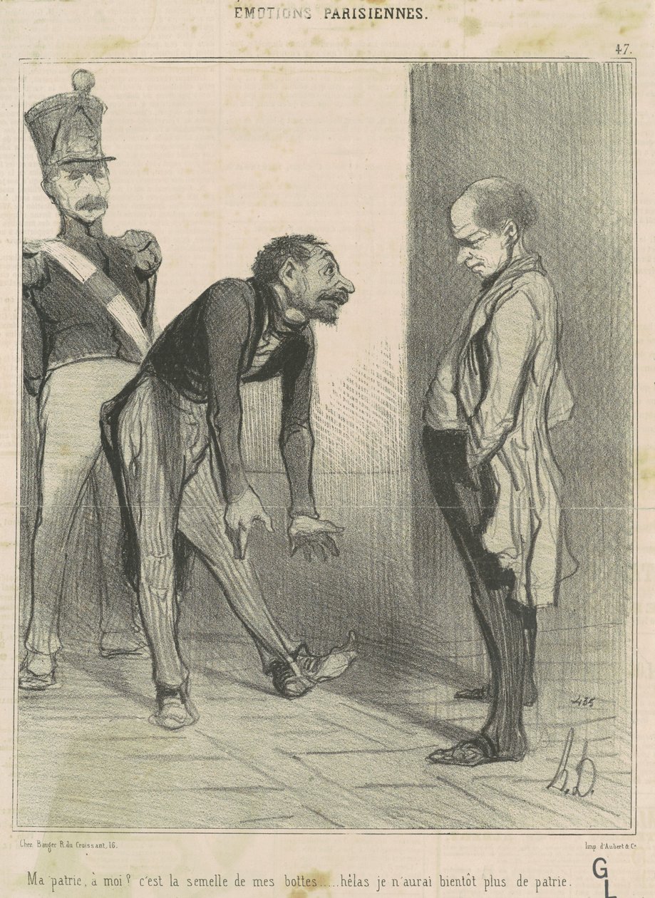 Mein Vaterland, für mich? ... von Honoré Daumier