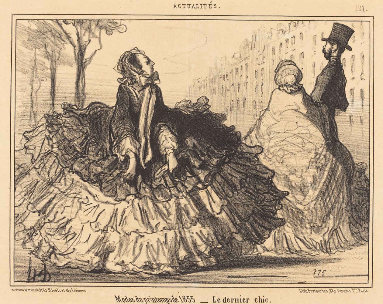 Moden des Frühlings 1855 von Honoré Daumier