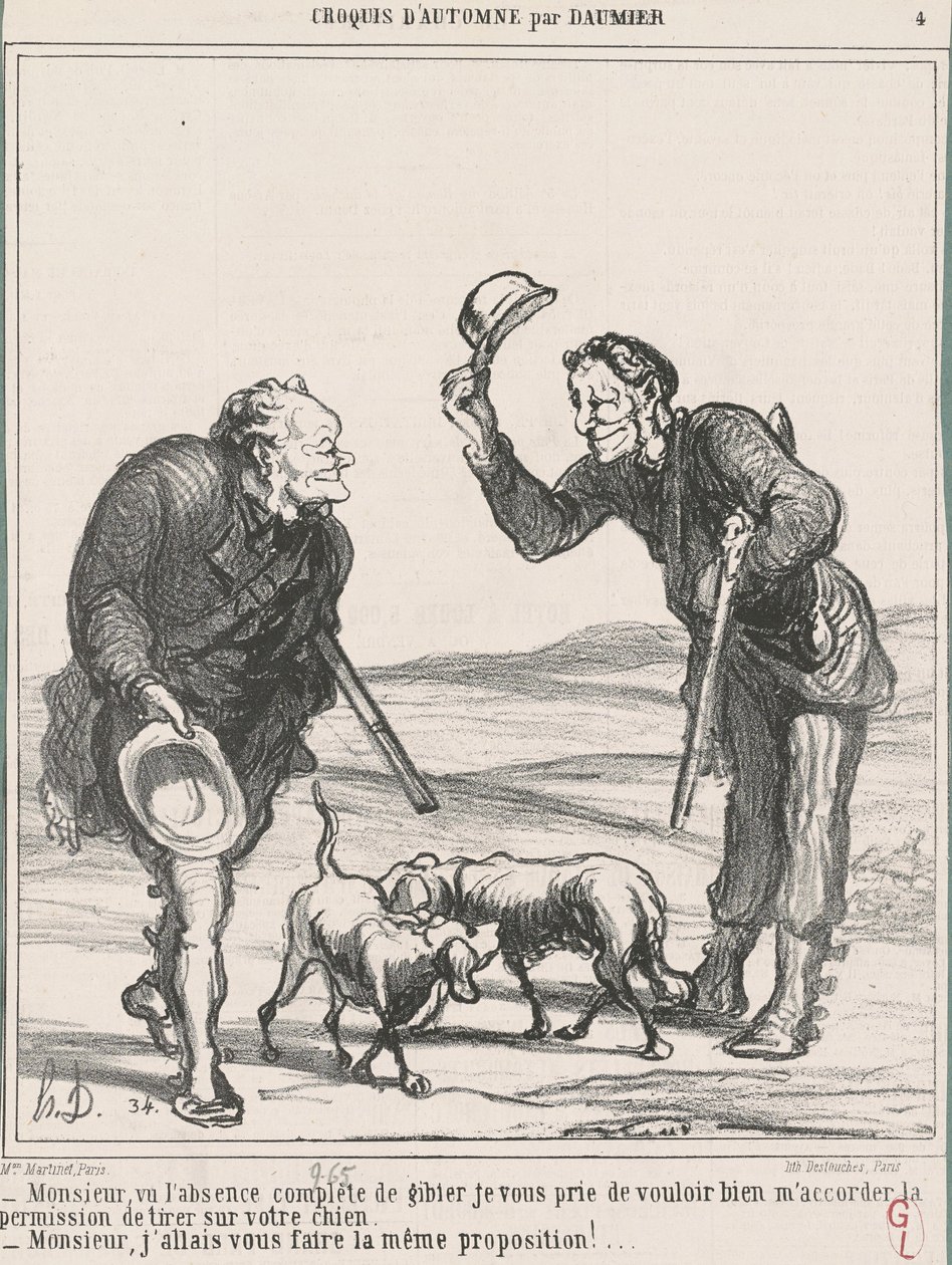 Herr, angesichts der völligen Abwesenheit ... von Honoré Daumier