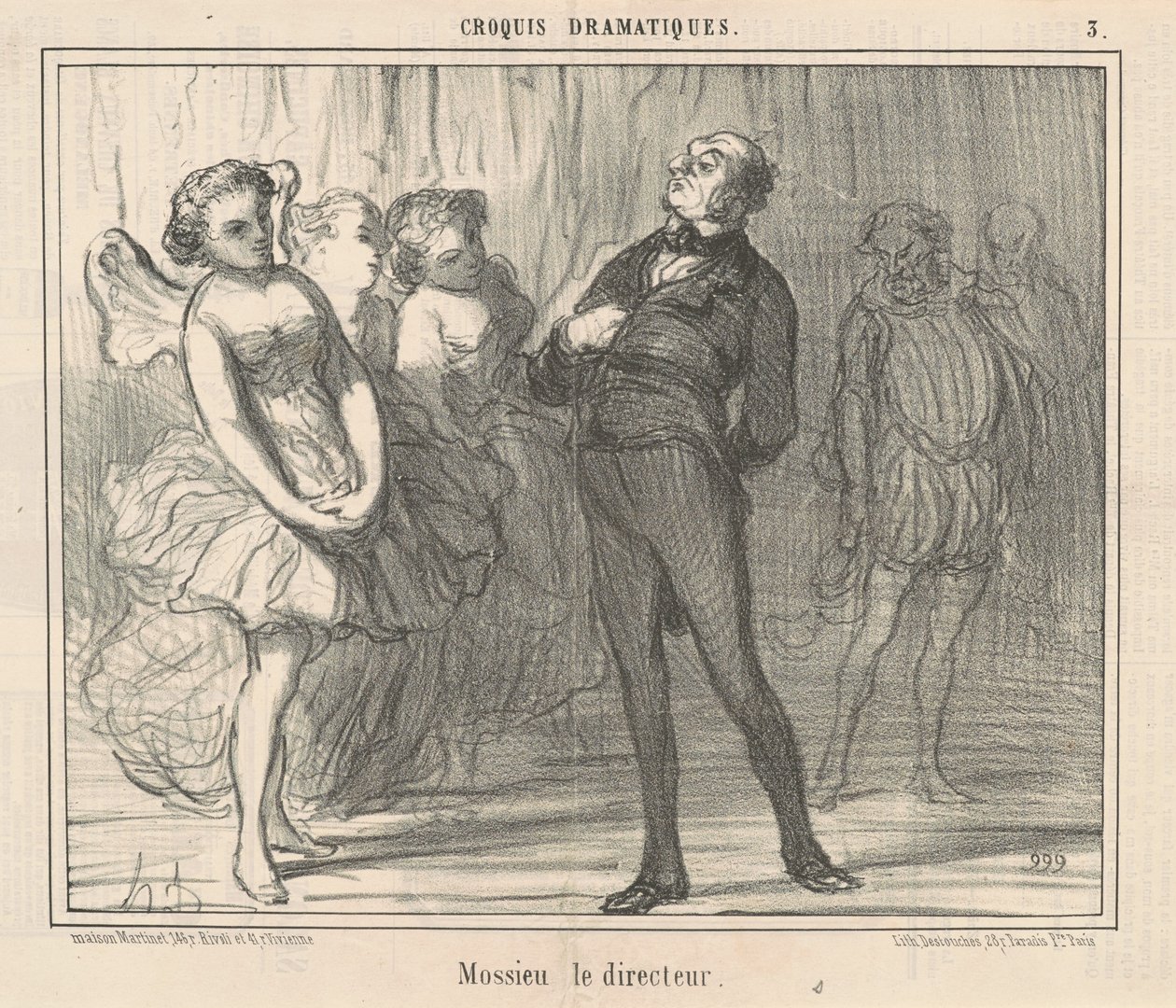 Mossieu der Direktor von Honoré Daumier