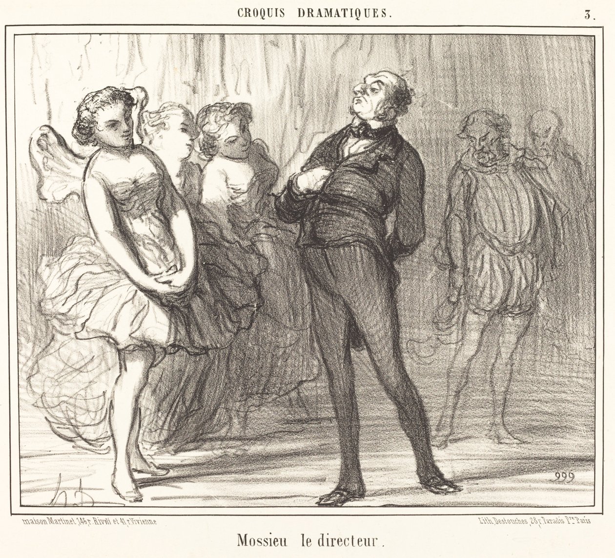 Mossieu der Direktor von Honoré Daumier