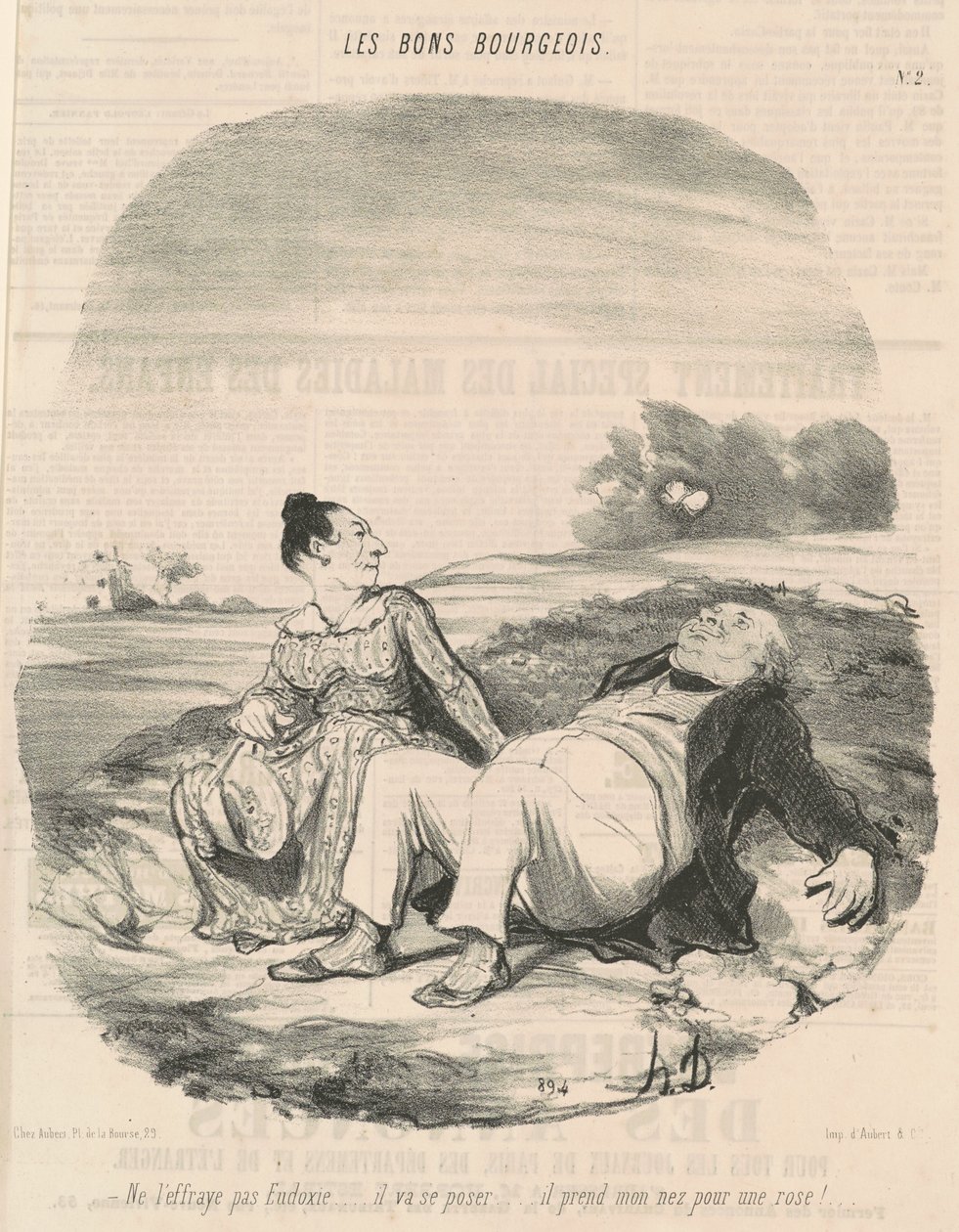 Erschrecke Eudoxie nicht... von Honoré Daumier