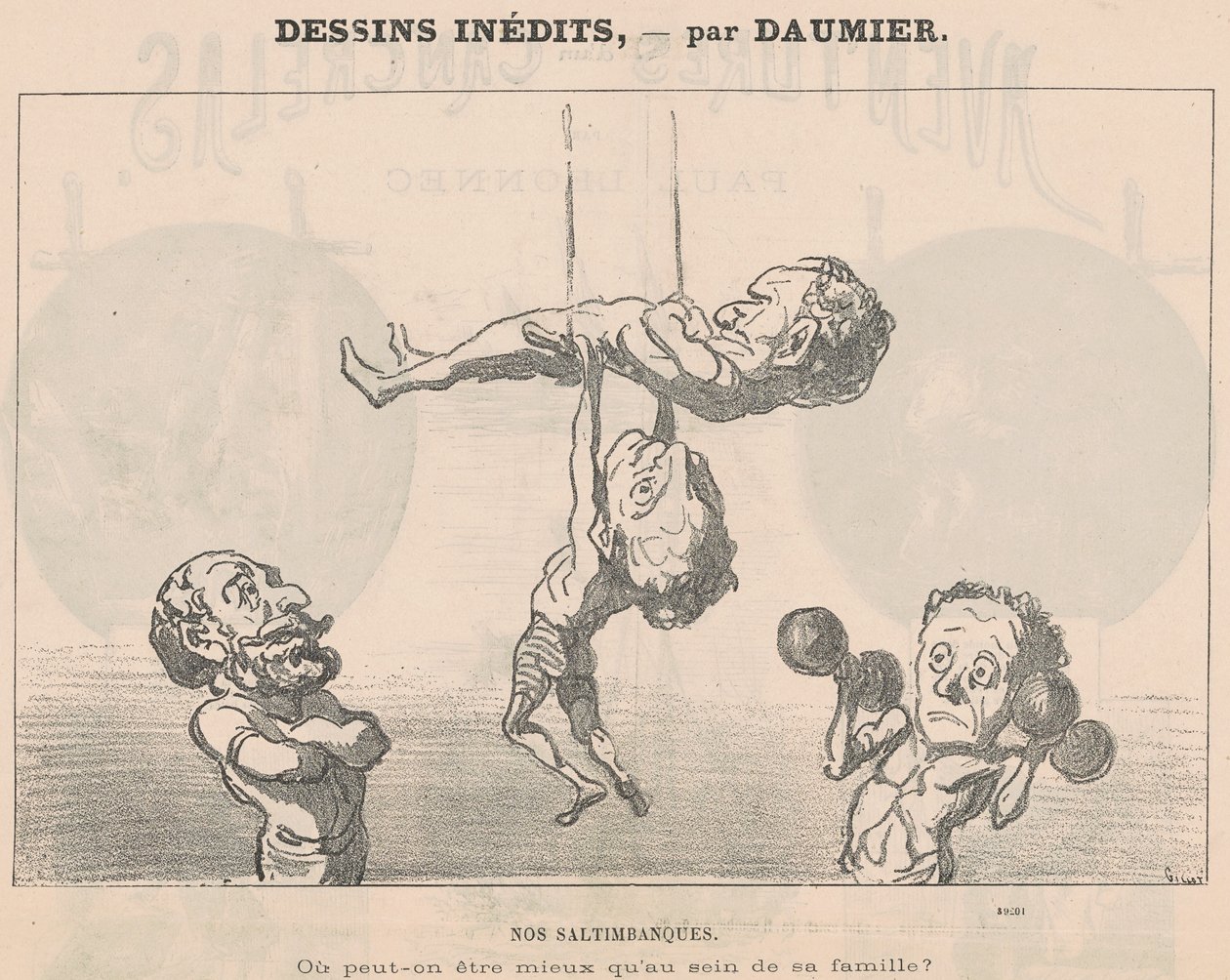 Unsere Gaukler von Honoré Daumier