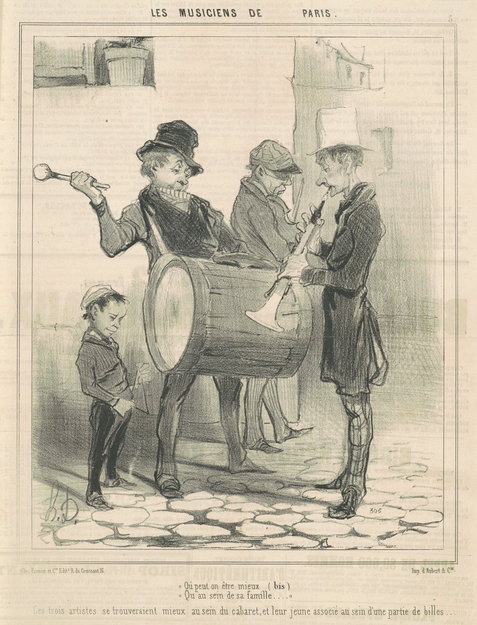 Wo kann man besser sein ... von Honoré Daumier