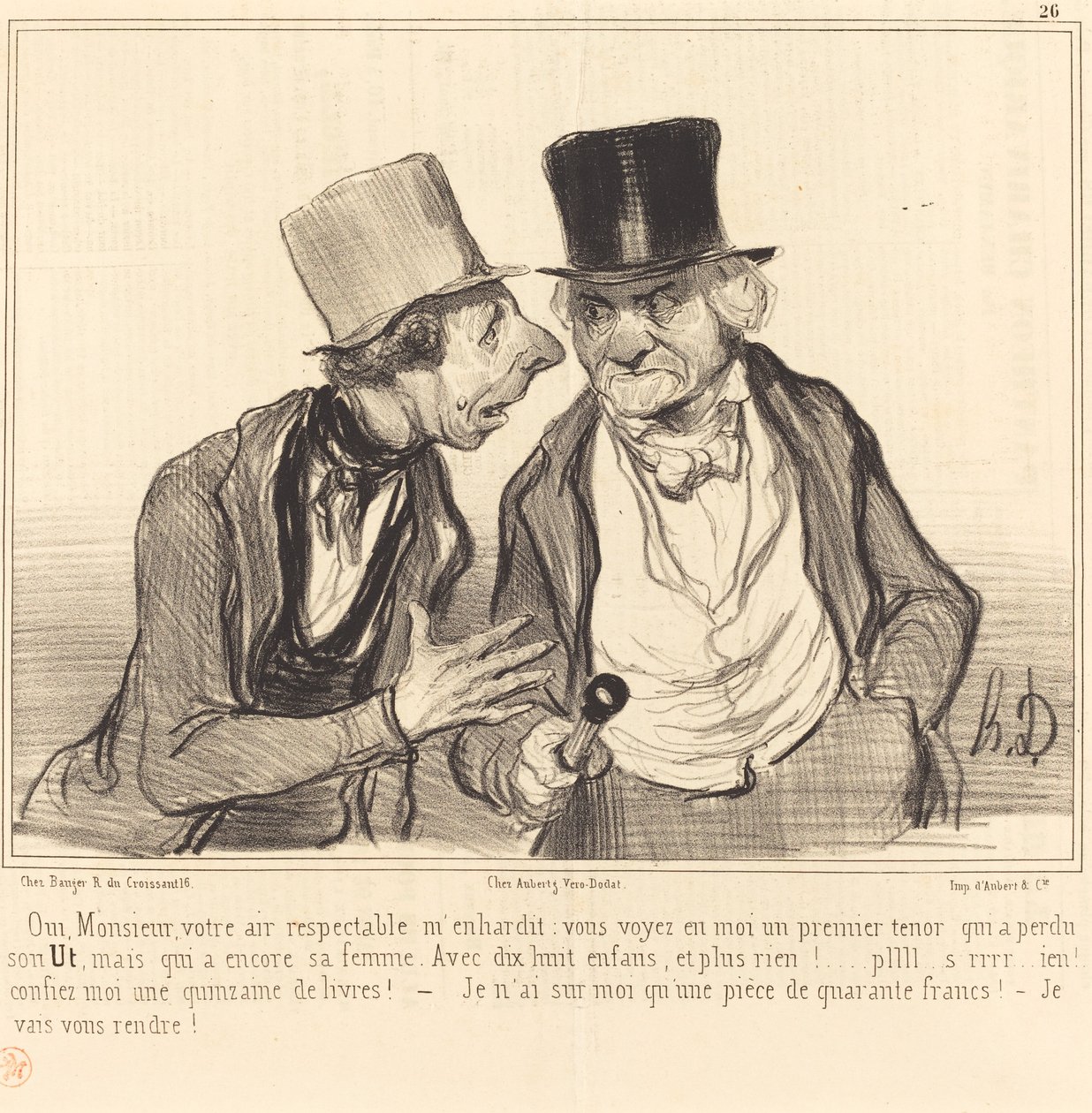 Ja, Herr, Ihr respektables Auftreten ermutigt mich... von Honoré Daumier