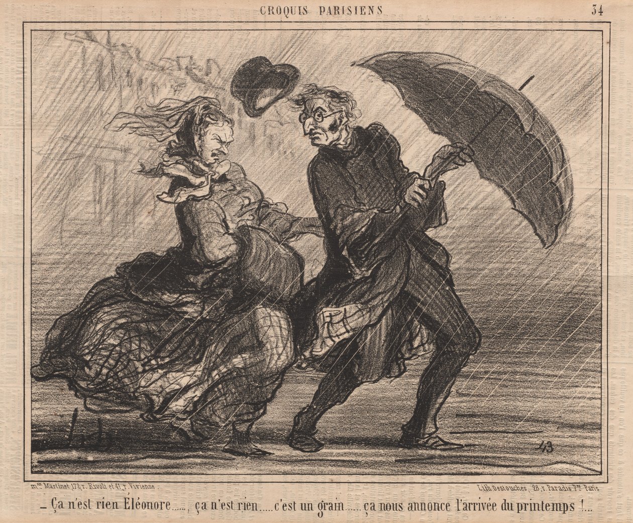 Pariser Skizzen: Es ist nichts, Eleanor von Honoré Daumier
