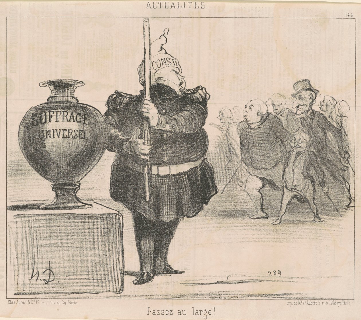 Passez au large! von Honoré Daumier