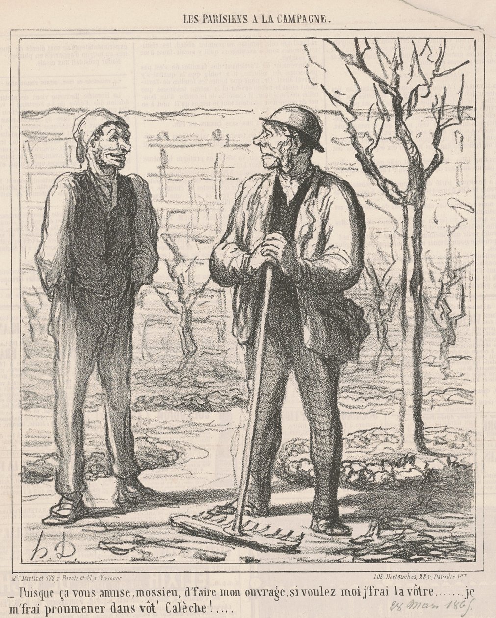 Pisque ca vous amuse ... von Honoré Daumier