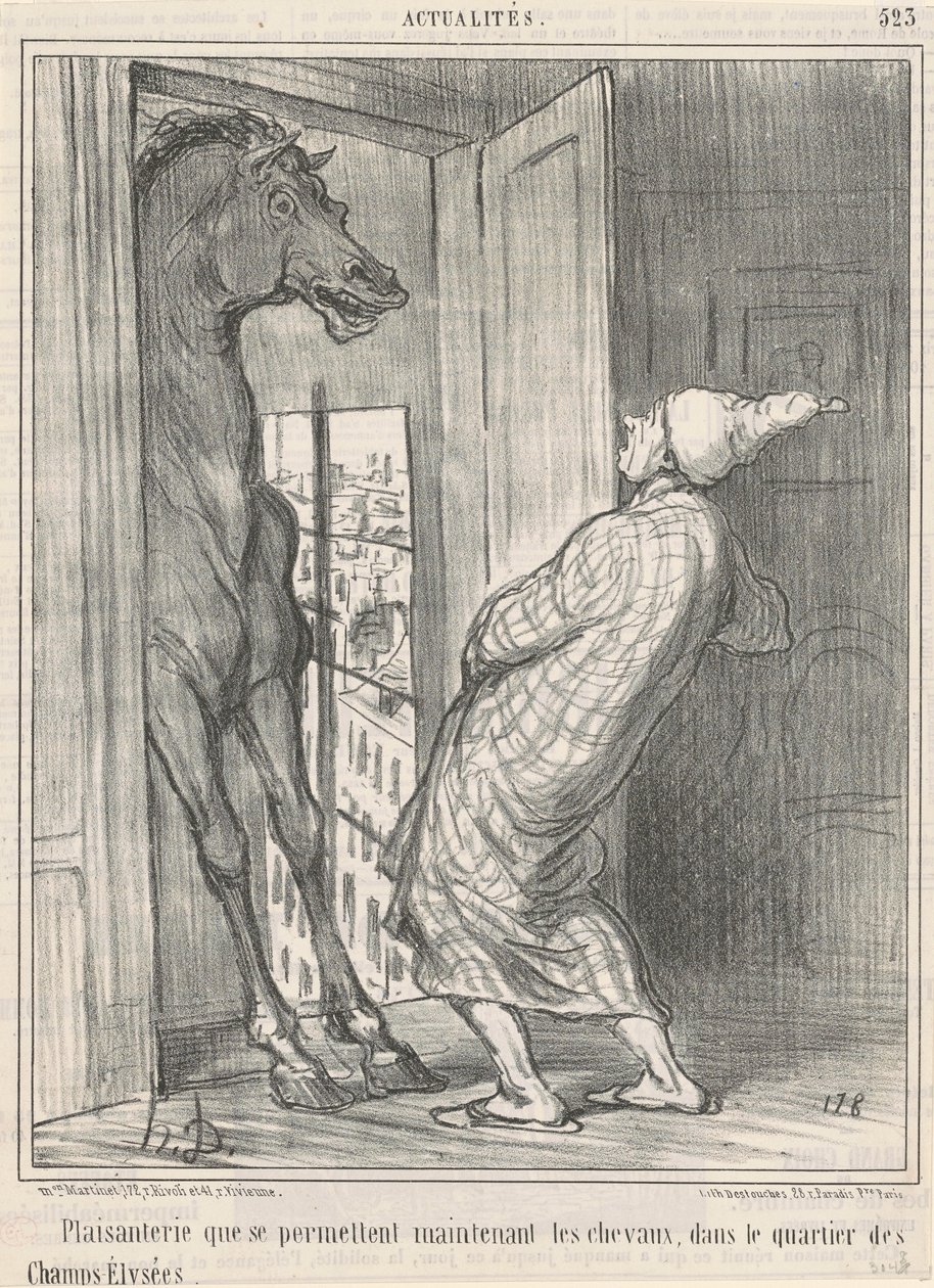 Scherz, den sie sich erlauben... von Honoré Daumier