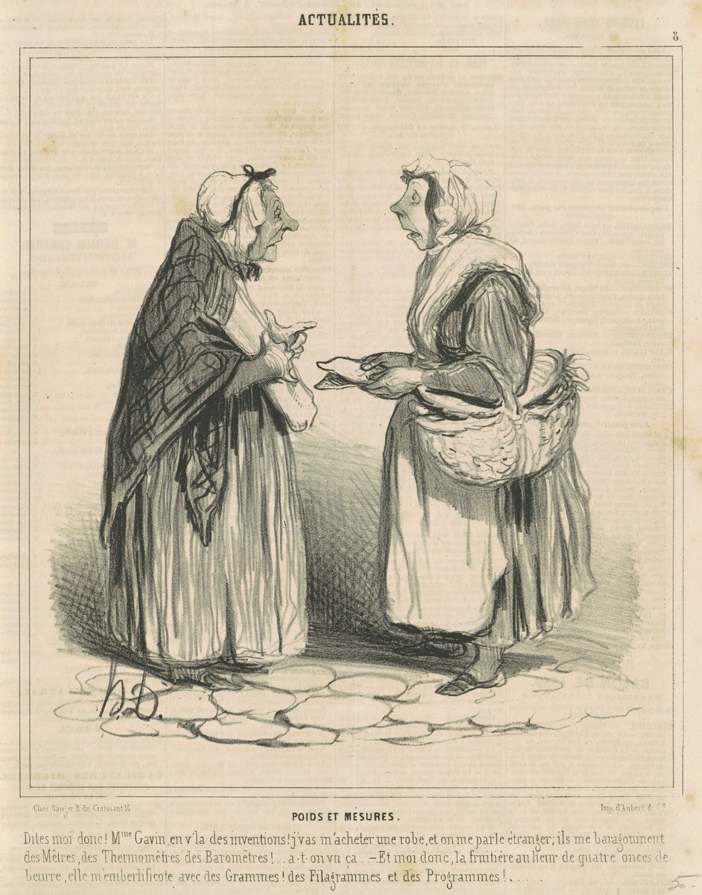 Gewichte und Maße von Honoré Daumier