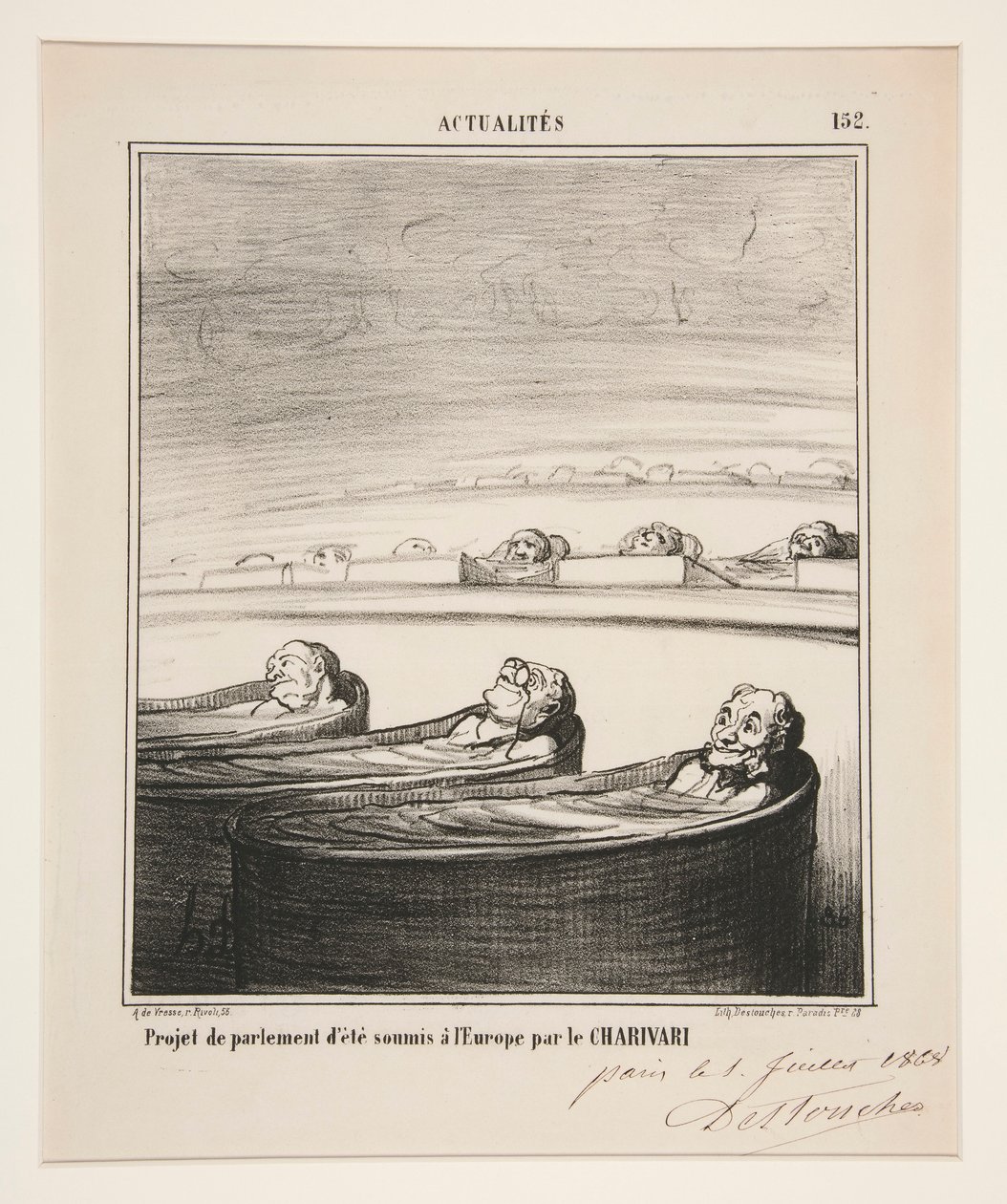 Projekt eines Parlaments d von Honoré Daumier