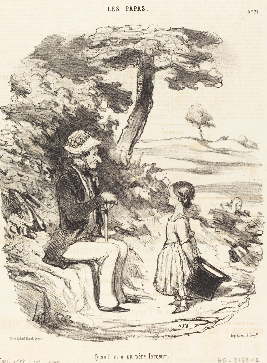Wenn man einen lustigen Vater hat von Honoré Daumier