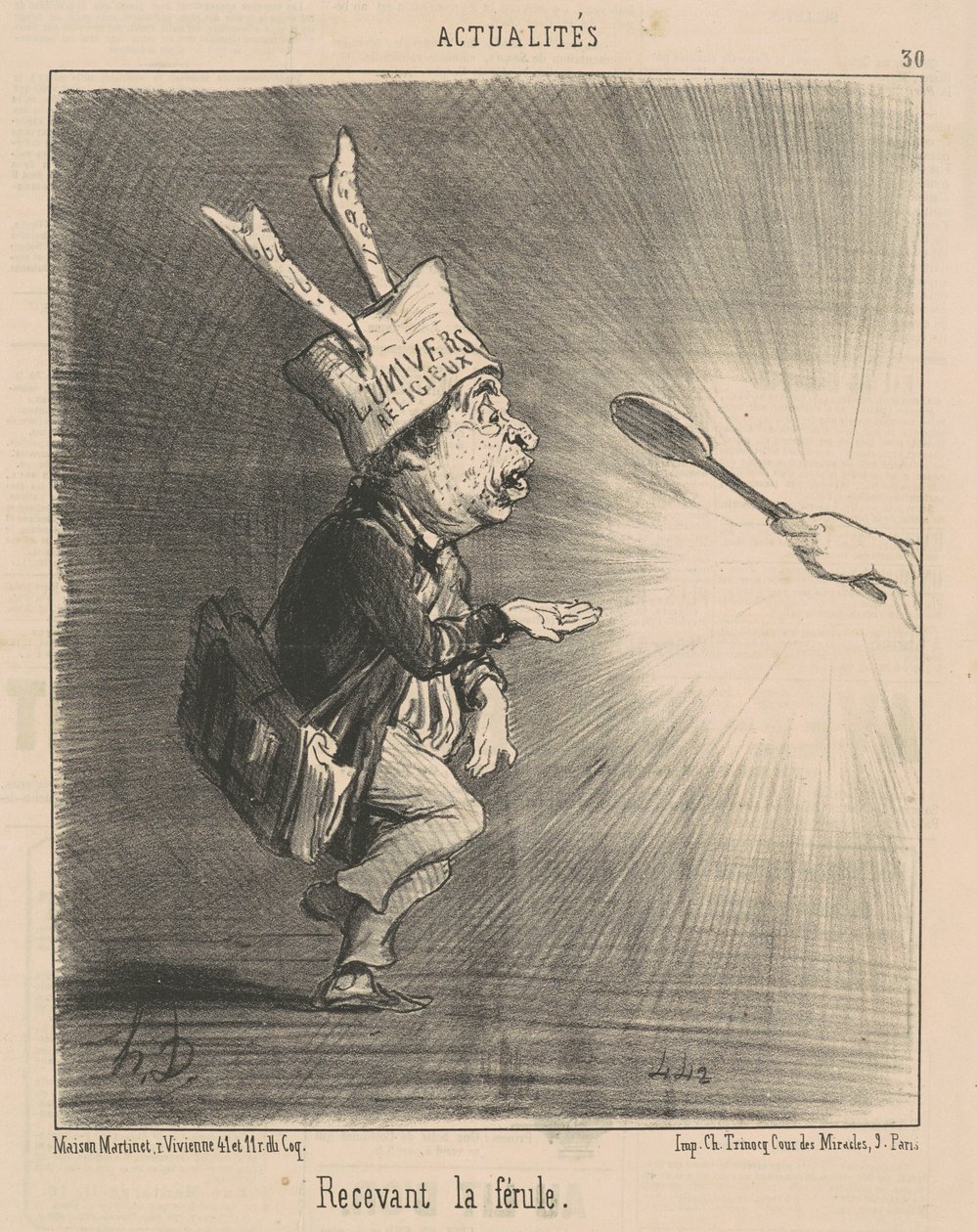 Empfang der Rute von Honoré Daumier
