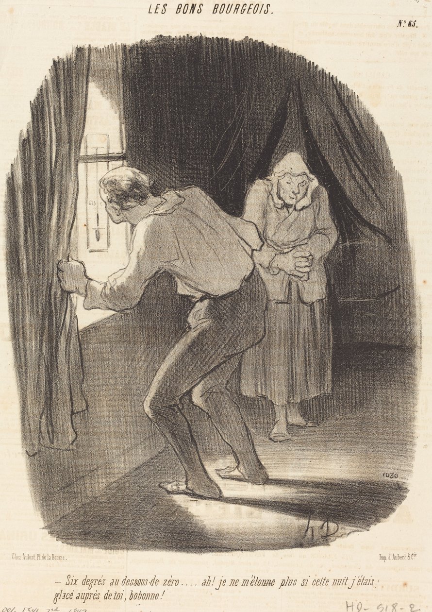 Sechs Grad unter Null von Honoré Daumier