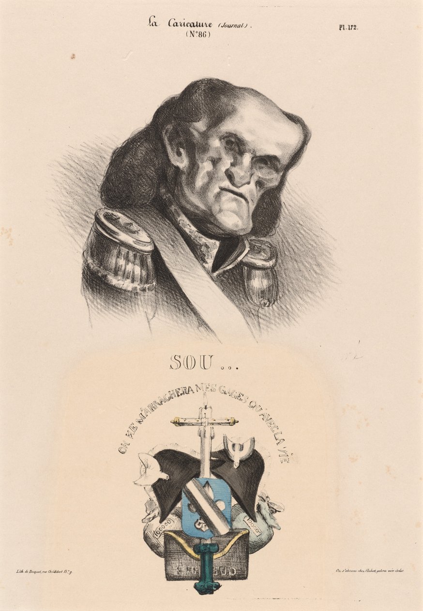Soult (Marschall) von Honoré Daumier