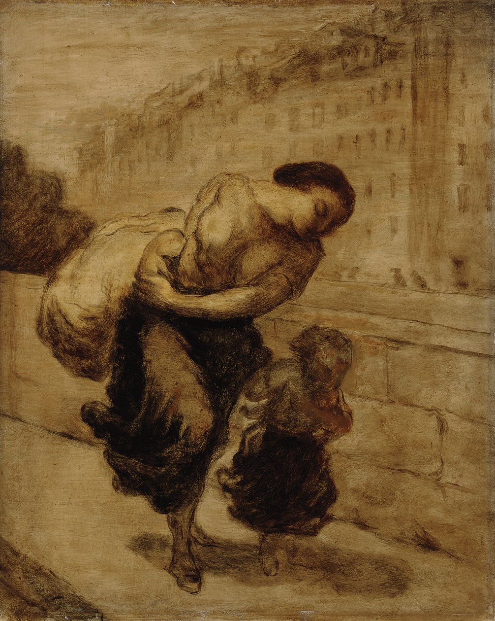 Die Last, ca. 1855-1856 von Honoré Daumier