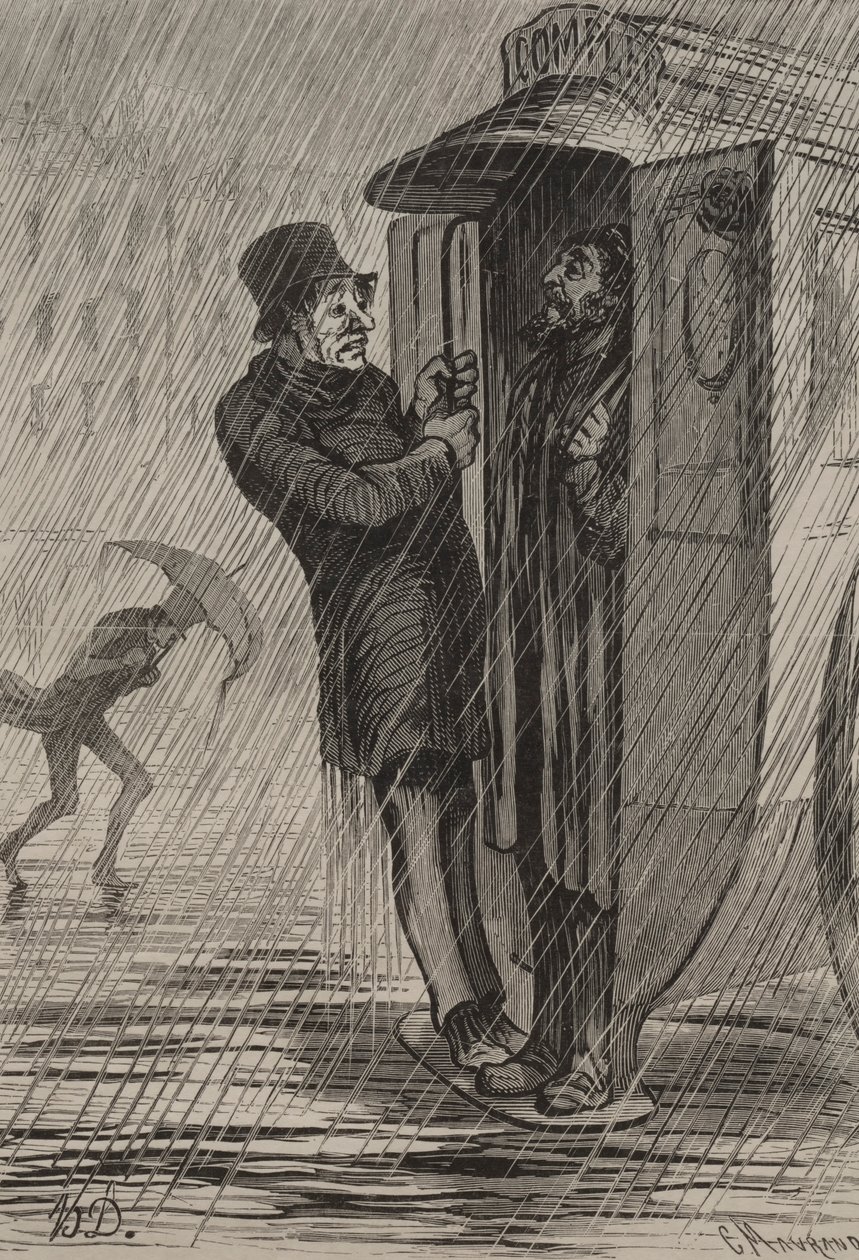 Der Omnibus: Voll von Honoré Daumier