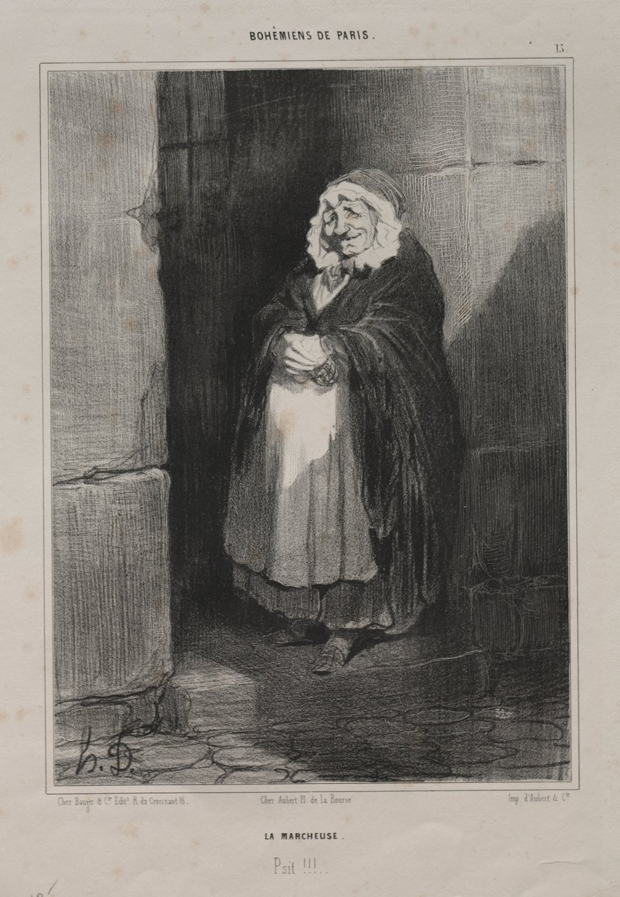 Der Fußgänger von Honoré Daumier
