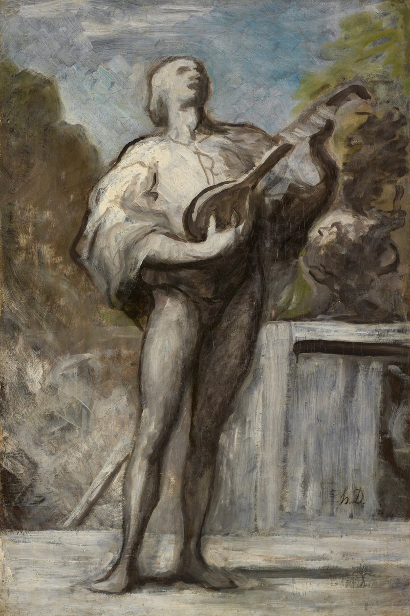 Der Troubadour von Honoré Daumier