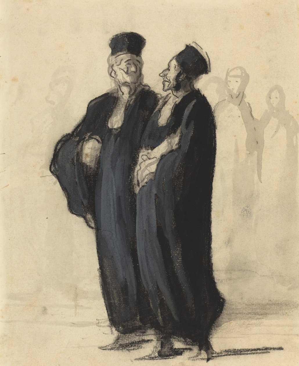 Zwei Anwälte von Honoré Daumier