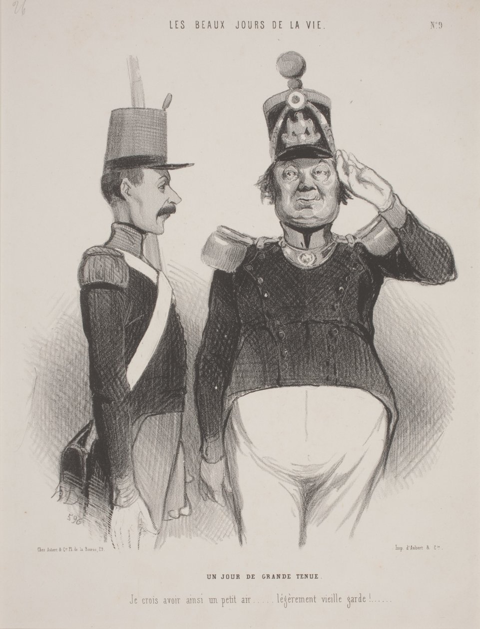 Ein Tag in großer Aufmachung von Honoré Daumier