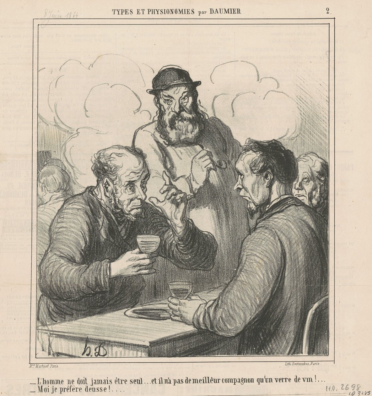 Ein Philosoph von Honoré Daumier