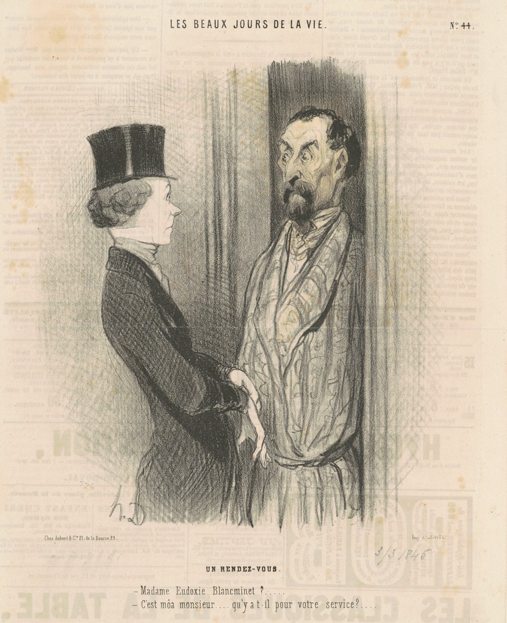 Ein Treffen von Honoré Daumier
