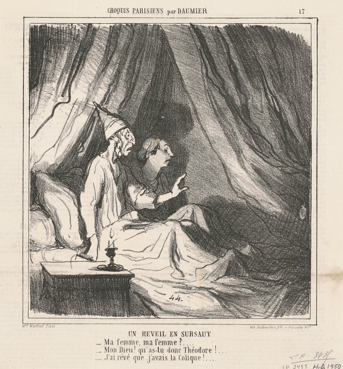 Ein plötzlicher Weckruf von Honoré Daumier