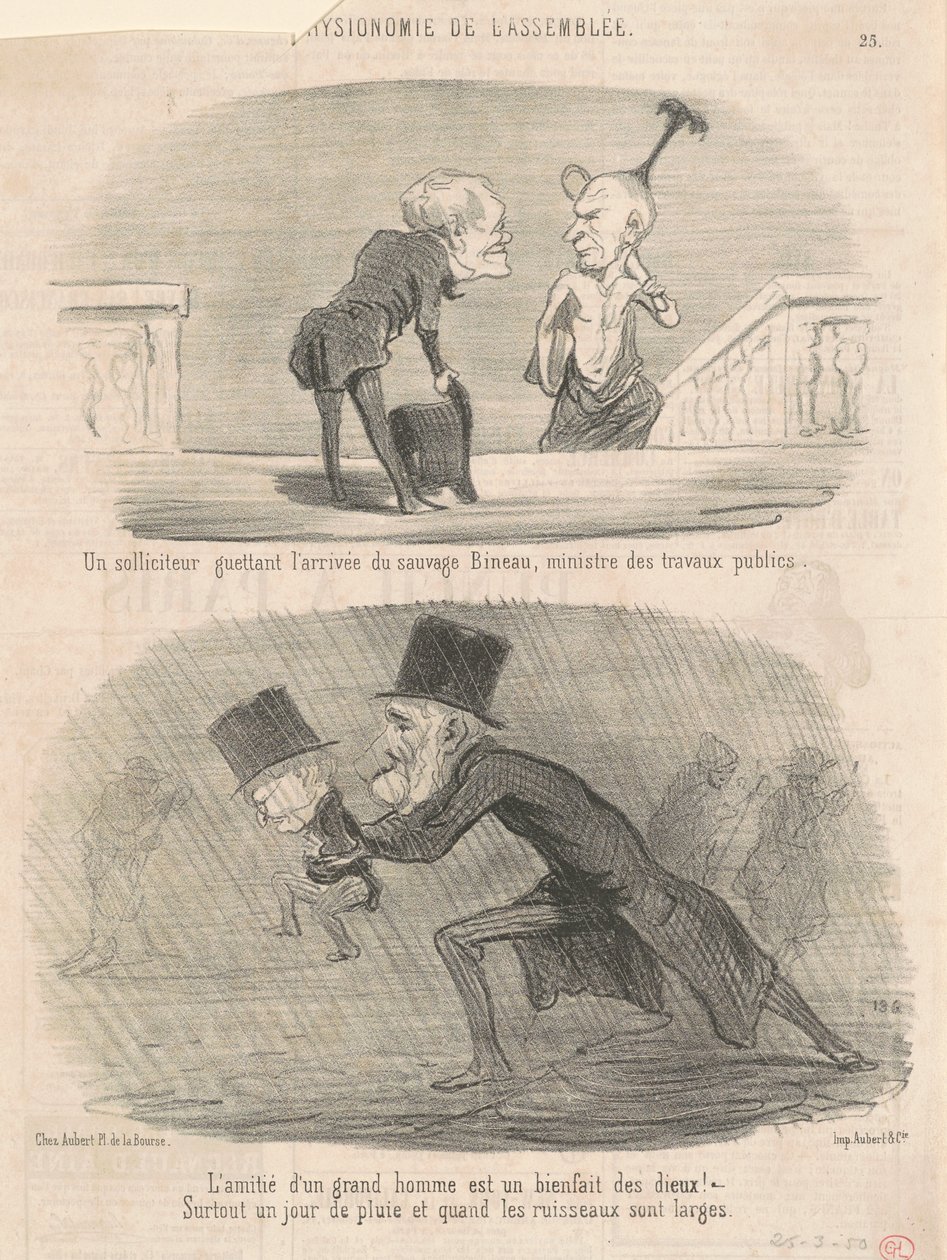 Ein Anwalt lauert ... Bineau! von Honoré Daumier