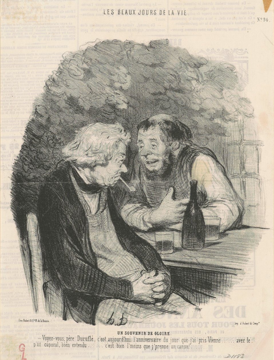 Eine Erinnerung an Ruhm von Honoré Daumier