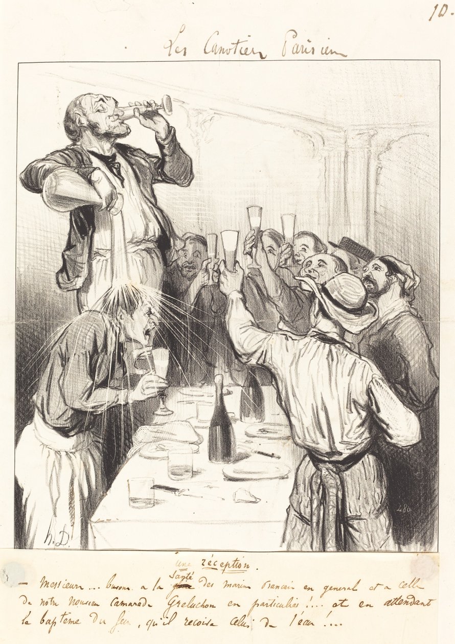 Ein Empfang von Honoré Daumier
