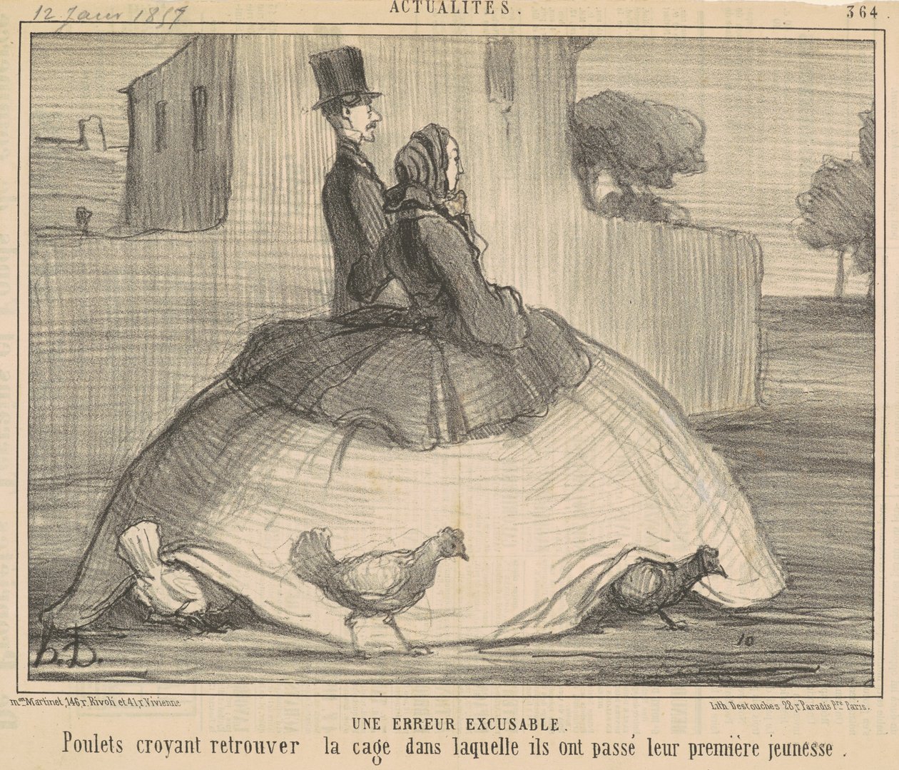 Ein entschuldbarer Fehler von Honoré Daumier