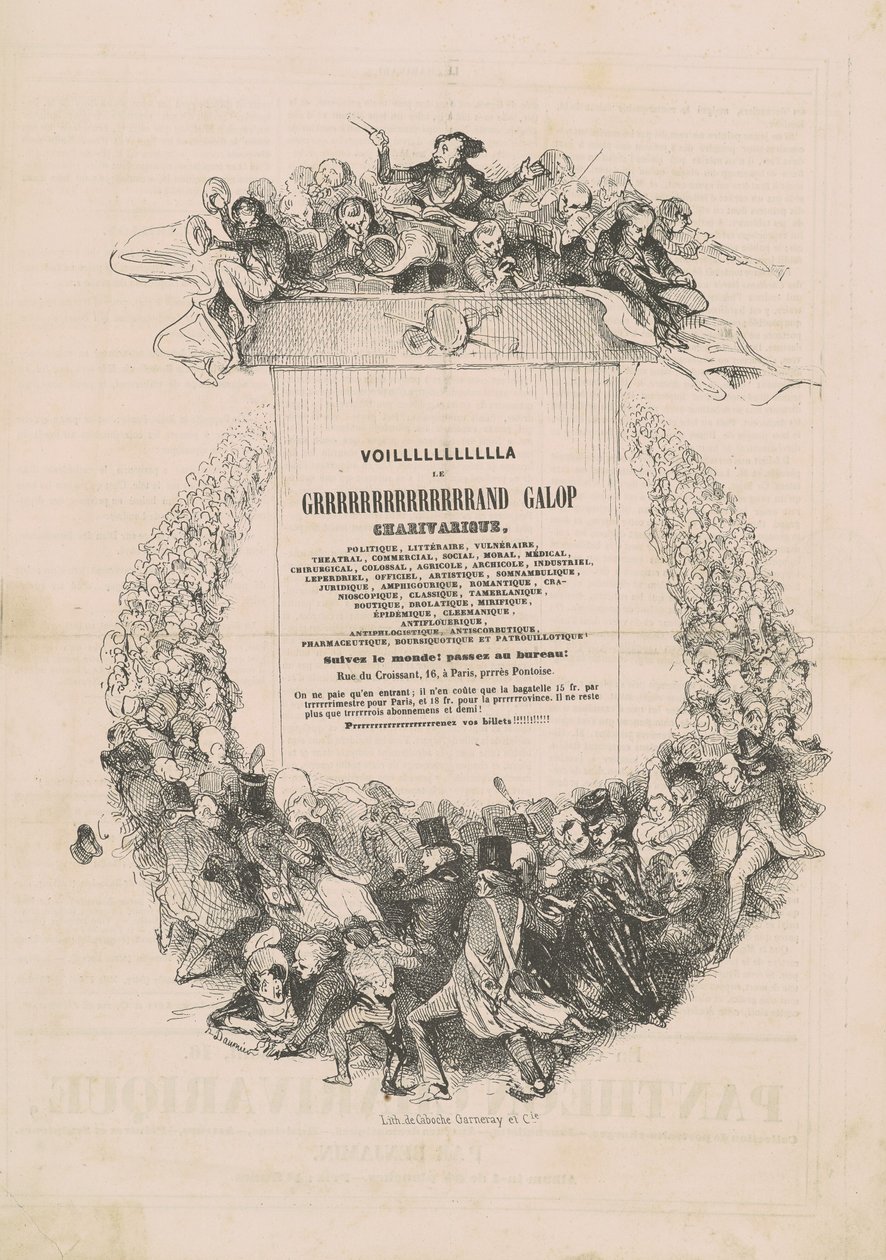 VOILLLLLLLLLLLA LE GRRRRRRRRRRRRRRAND galop charivarique von Honoré Daumier