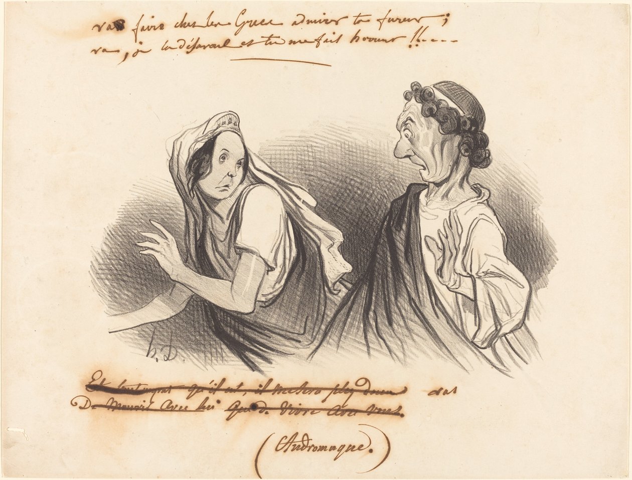 Geh... bewundere deine Wut... von Honoré Daumier