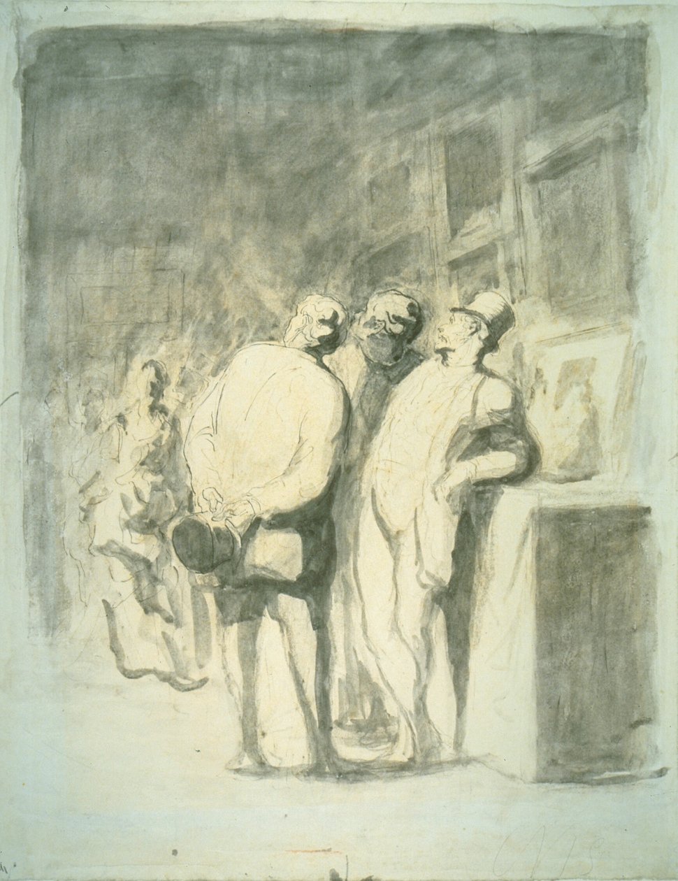 Die drei Kenner von Honoré Victorin Daumier