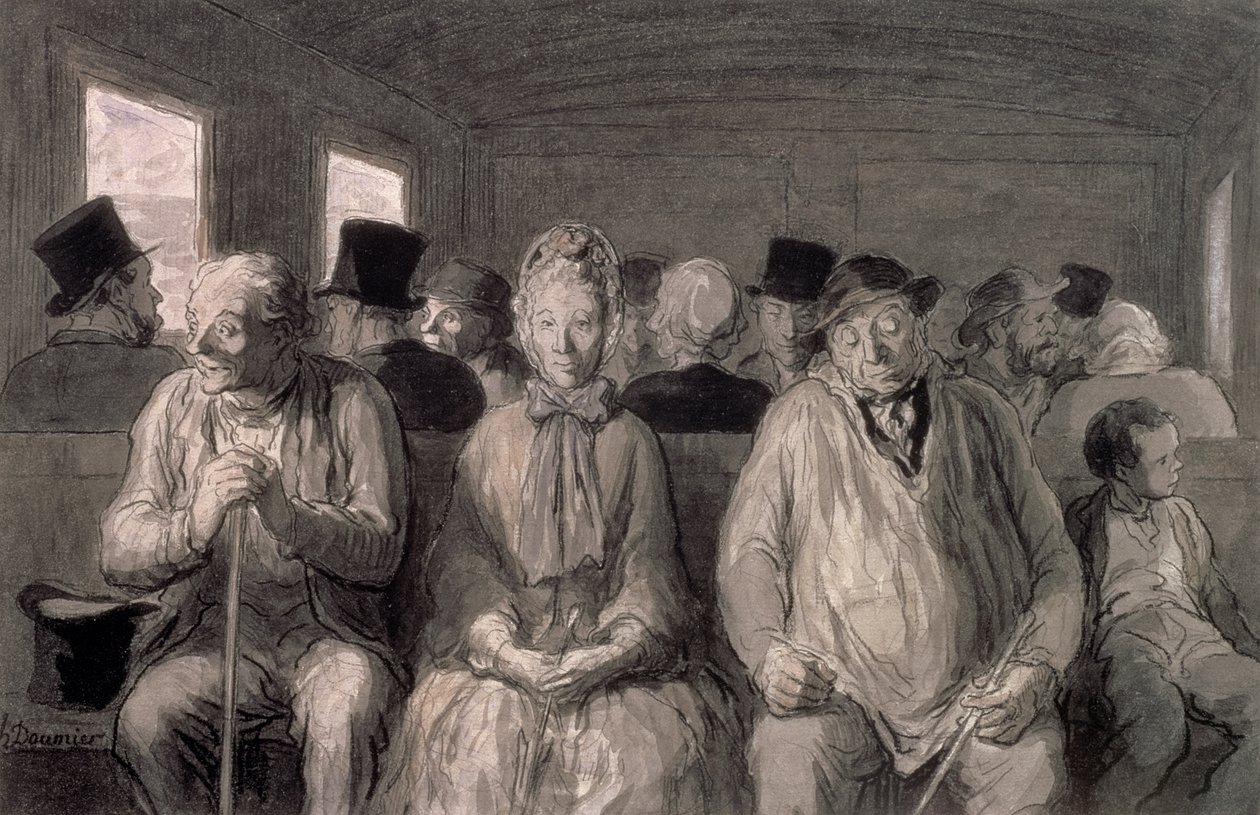 Die dritte Klasse von Honoré Daumier