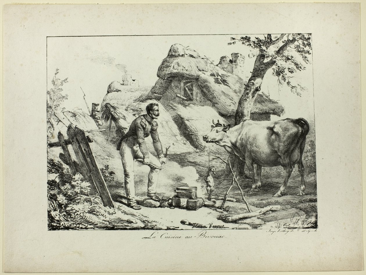 Biwak-Küche von Horace Vernet