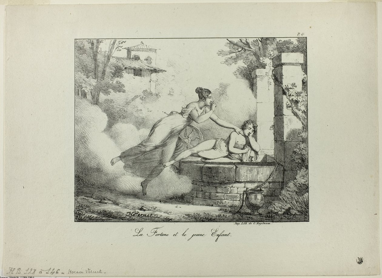 Fortuna und das junge Kind von Emile Jean Horace Vernet