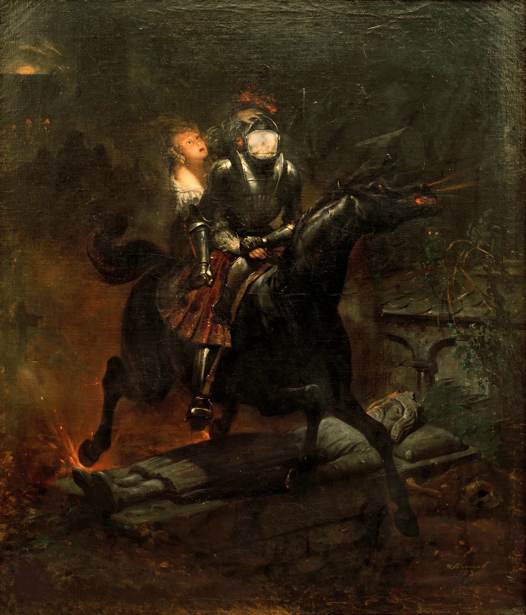Die Ballade von Lenora von Emile Jean Horace Vernet
