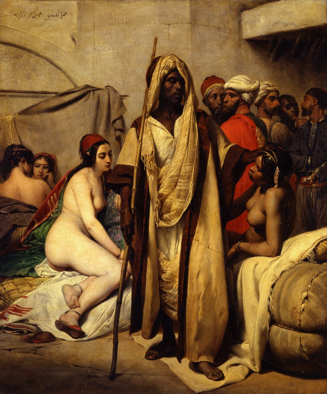 Der Sklavenmarkt, 1836 von Emile Jean Horace Vernet