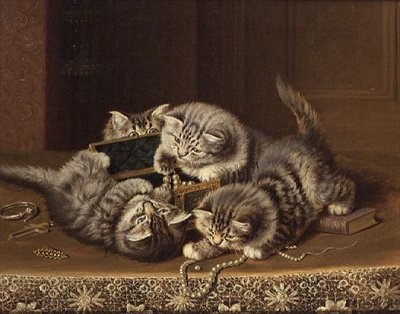 Kätzchen von Horatio Henry Couldery