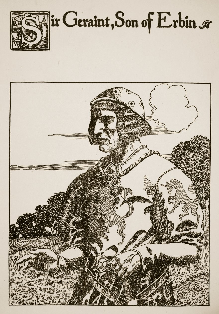 Sir Geraint, Sohn von Erbin, Illustration aus 