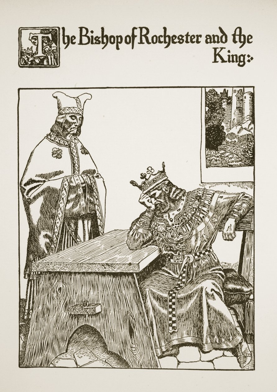 Der Bischof von Rochester und der König, Illustration aus 
