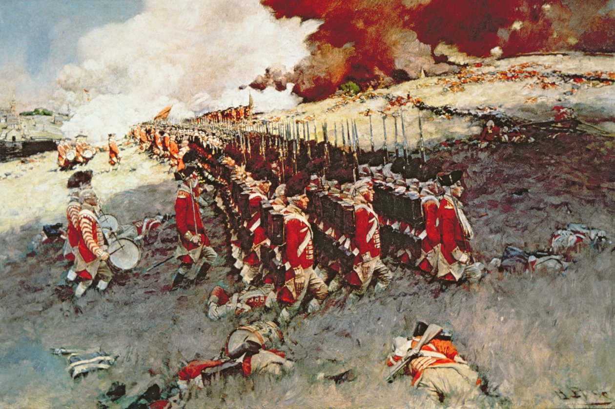 Schlacht von Bunker Hill von Howard (after) Pyle
