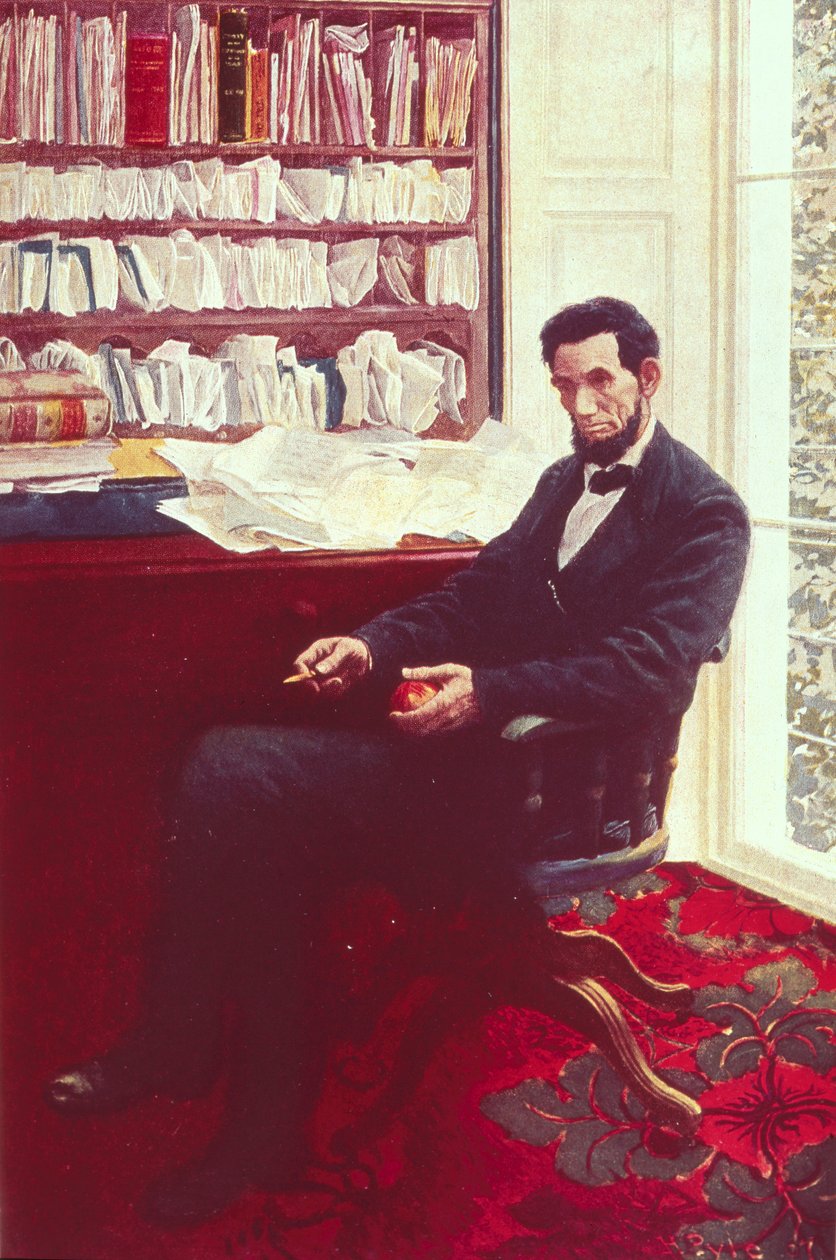Porträt von Abraham Lincoln von Howard Pyle