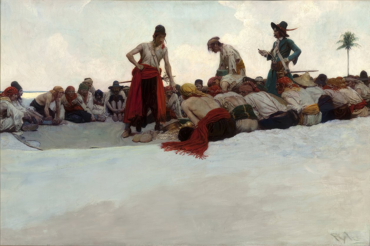 So wurde der Schatz geteilt von Howard Pyle