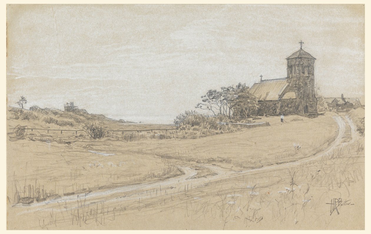 Zeichnung, Landschaft, 1880–90 von Howard Russell Butler