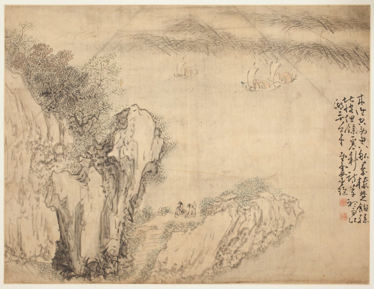 Landschaften und Figuren: Landschaft von Huang Shen