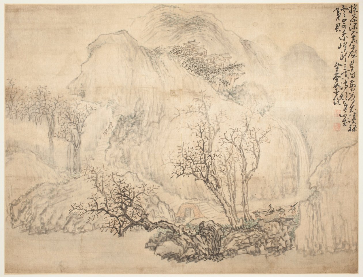 Landschaften und Figuren: Landschaft von Huang Shen